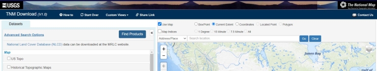 The National Map basic viewer screen shot